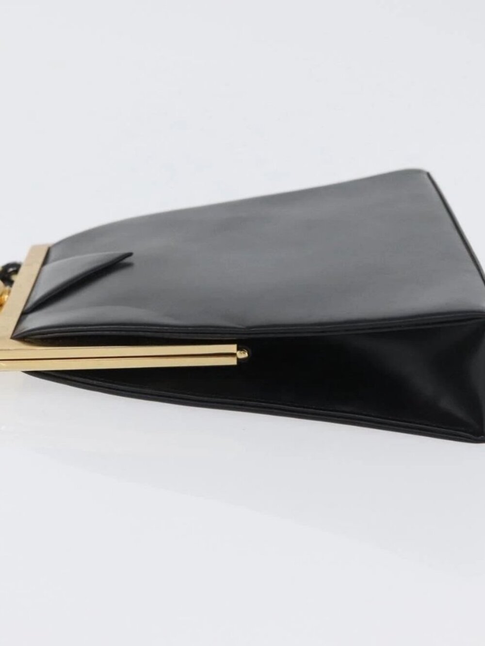 SAINT LAURENT Shoulder Bag Leather Black Gold - Picture 7 of 16